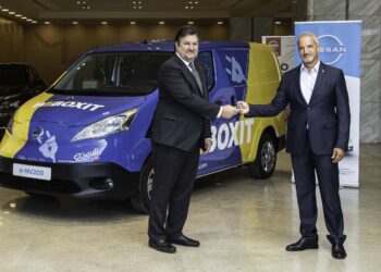 Η Nissan – Νικ. Ι Θεοχαράκης Α.Ε. παραδίδει 9 αμιγώς ηλεκτρικά e-NV200, στην εταιρεία logistics Seagull