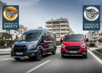 Κορυφαία ασφάλεια για τα Transit και Transit Custom από τον Euro NCAP