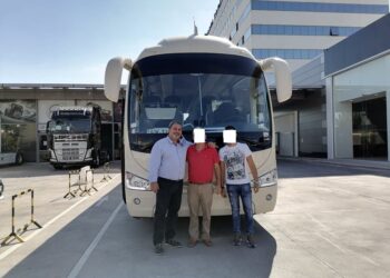 Το Irizar – Volvo i6, στα χέρια του νέου του κατόχου, κ. Πάσχου από ΚΤΕΛ Μαγνησίας