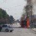 Θεσσαλονίκη: Λεωφορείο με επιβάτες τυλίχθηκε στις φλόγες