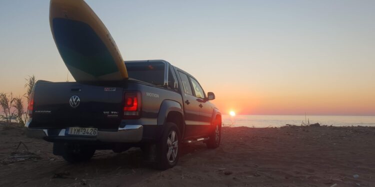 Το Volkswagen Amarok στο πλευρό του πρωταθλητή Γιώργου Φράγκου