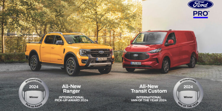 Η Ford Pro κατακτά τα βραβεία «International Van οf the Year 2024» & «International Pick-up Award 2024»