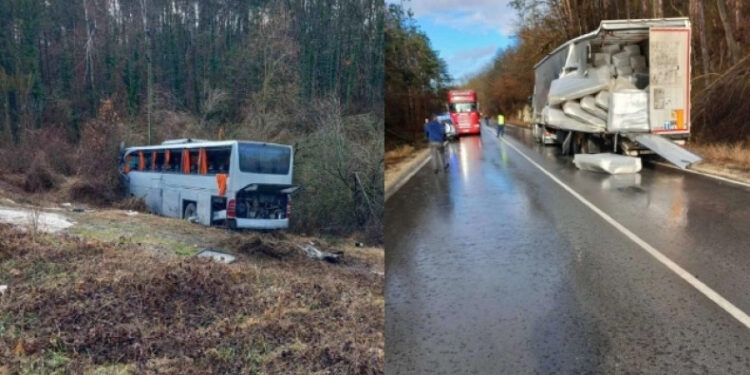 Tρομακτικό τροχαίο στη Βουλγαρία: Τουριστικό λεωφορείο με Έλληνες συγκρούστηκε με νταλίκα