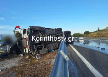 Ανατροπή νταλίκας: Τι συνέβη στο φορτηγό και τούμπαρε!