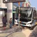 Λεωφορείο έπεσε πάνω σε φανάρι στη Μεσογείων
